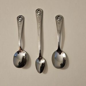 Vintage Gerber/ Oneida Stainless Steel Baby Spoons